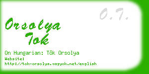 orsolya tok business card